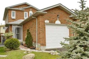 house with white garage